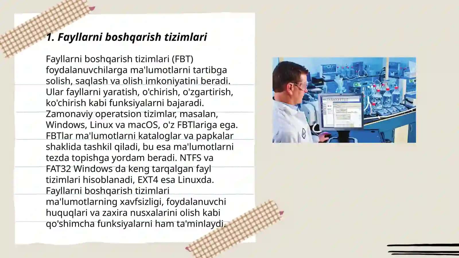 Fayllarni boshqarish tizimlari 3