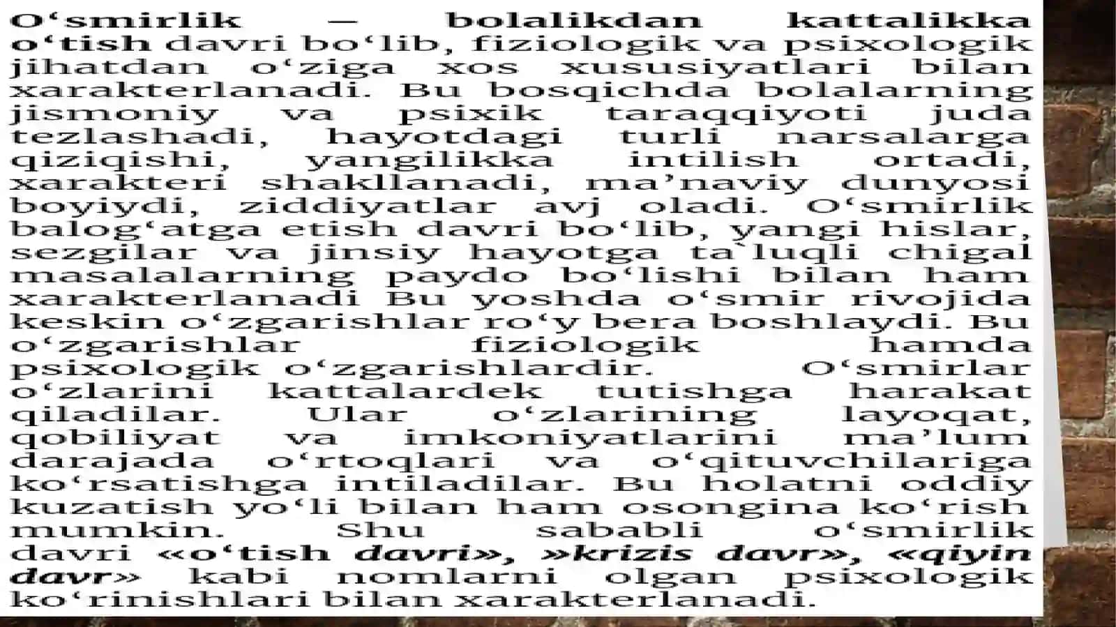 Ilkòspirinlik davrida psixik rivojlanish xususiyatlari 3