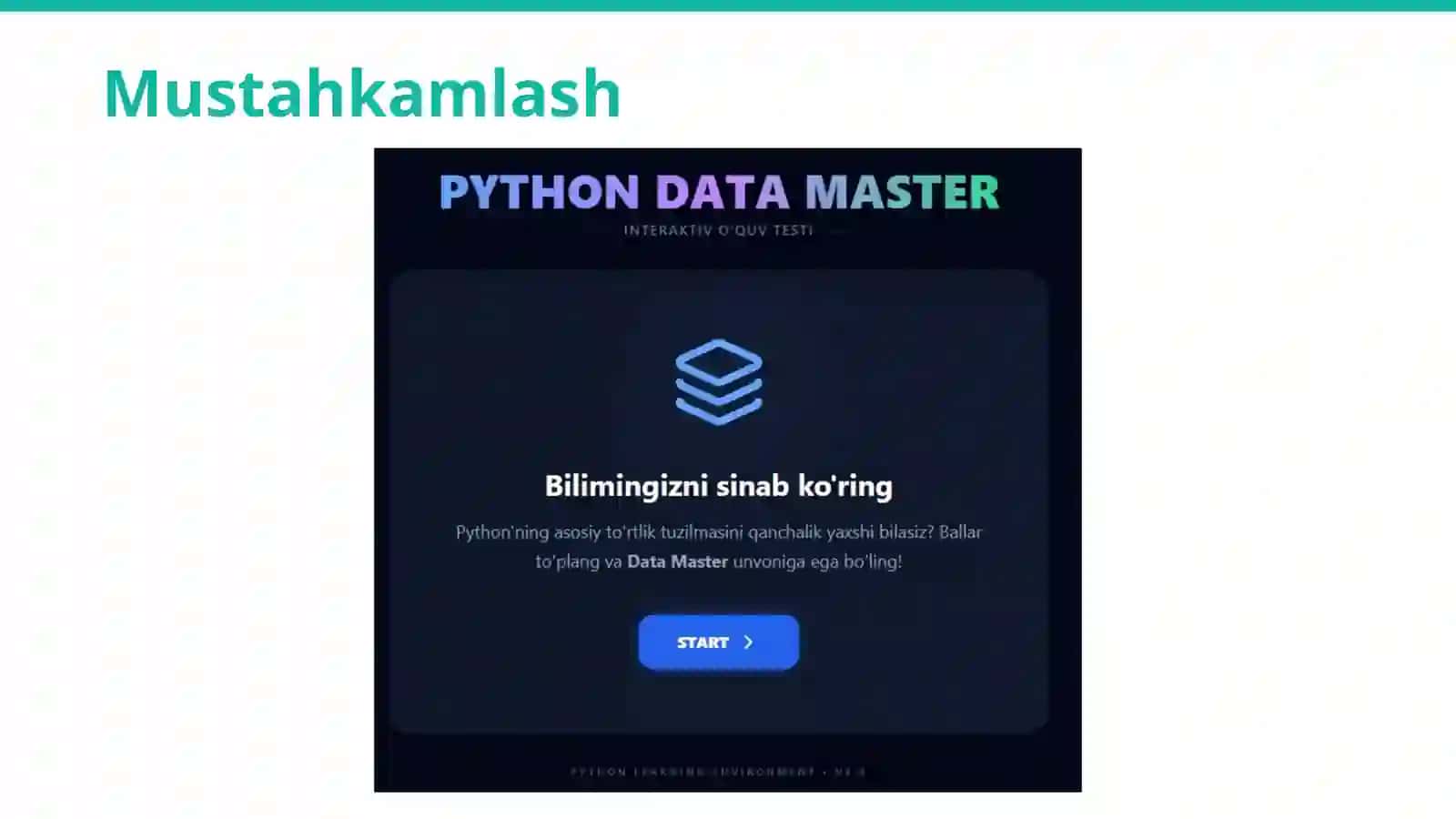 REKURSIV MA'LUMOTLAR TUZILMASI 3