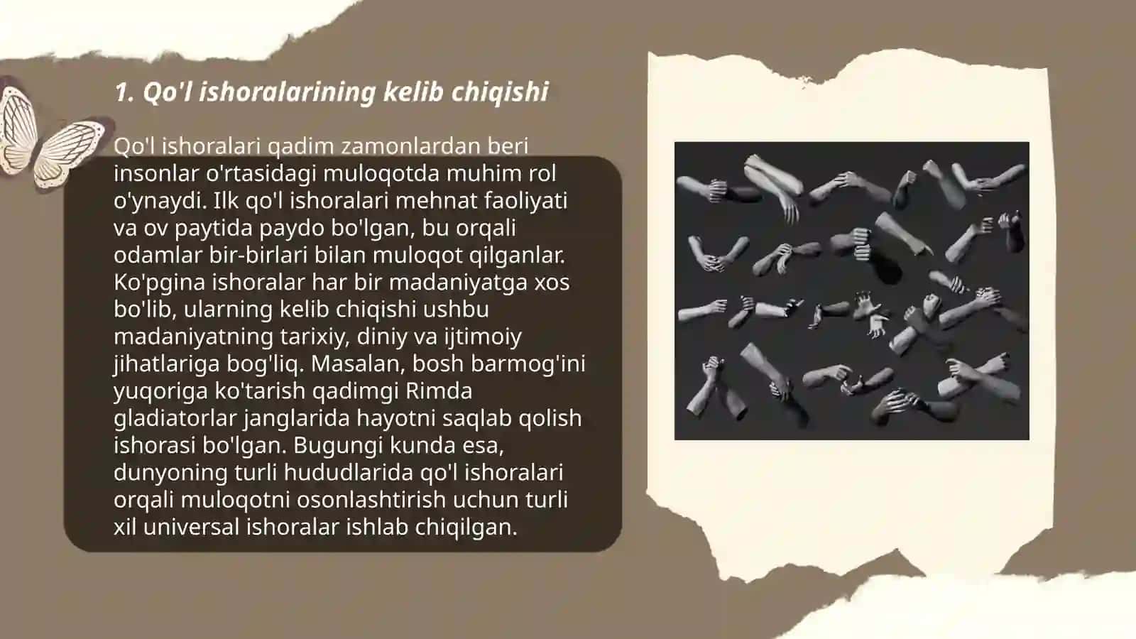 Qo'l ishoralarining kelib chiqishi 3