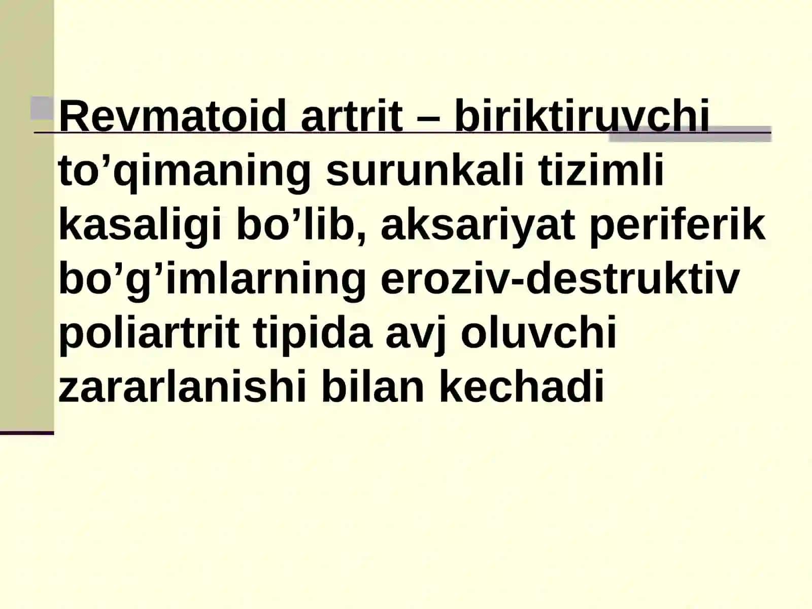 Revmatoid artrit - Rheumatoid Arthritis 3
