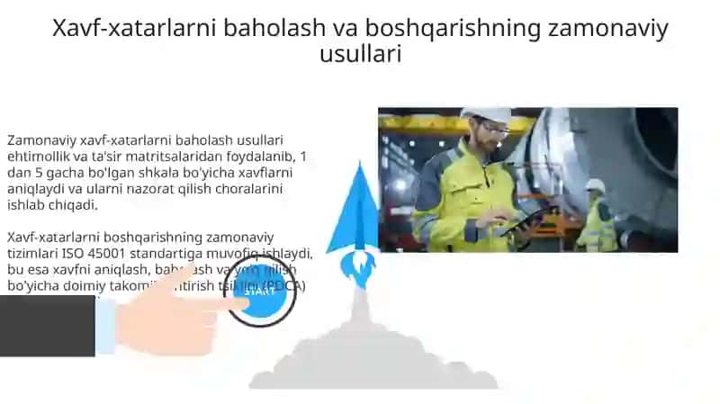Mehnatni muhofaza gilishning zamonaviy texnika, texnologiyalari 3