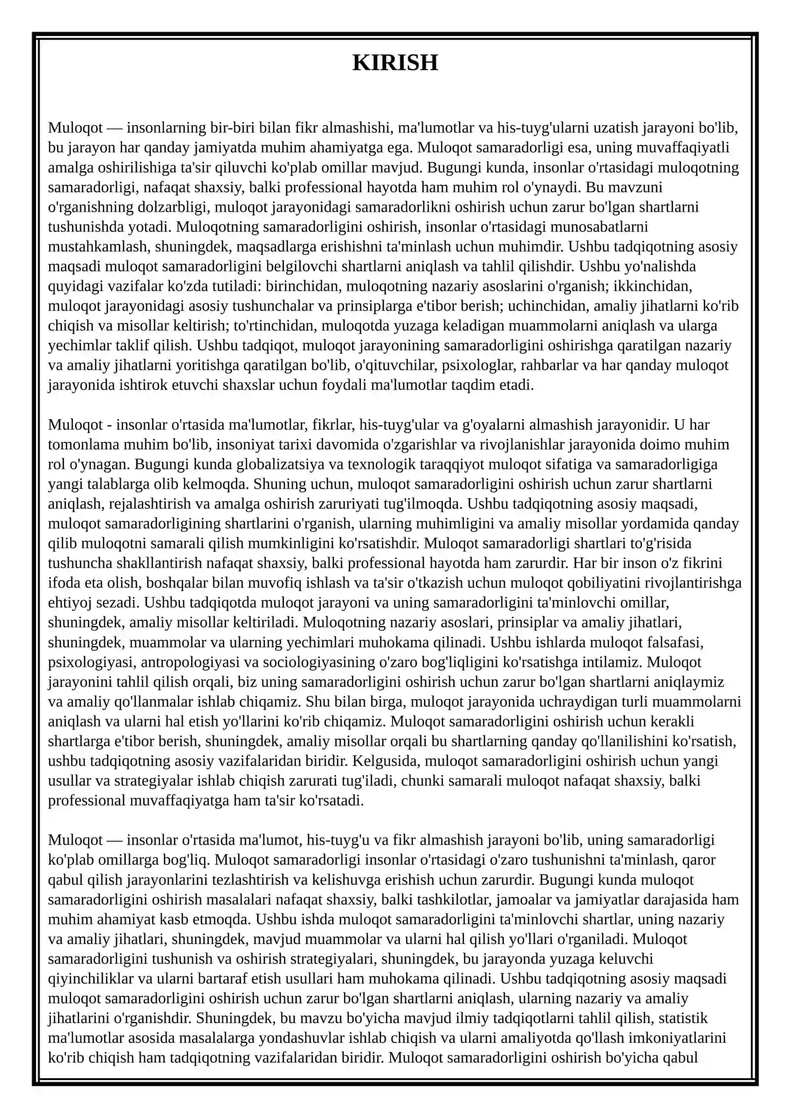 Referat: Muloqot psixologiyasi muloqot ayrishboshlash shartlari 3