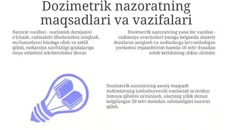 Dozimetrik nazorat usullari va vositalari 3