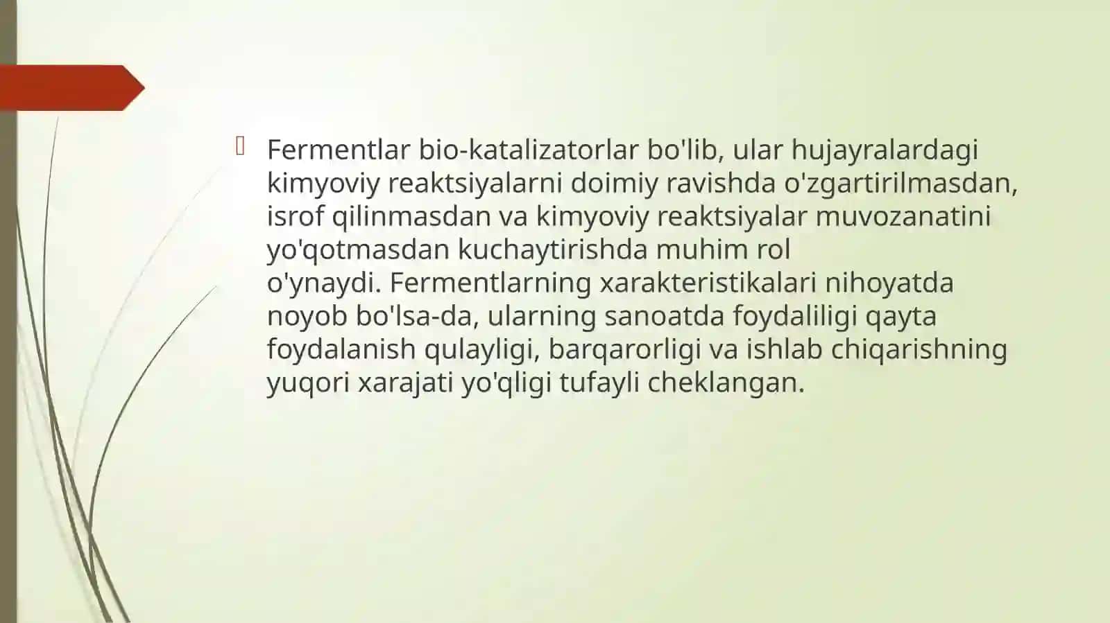IMMOBILLANGAN FERMENTLAR ISHTIROKIDA BIOYOQILG’I OLISH. 3