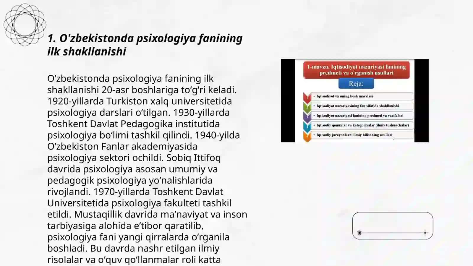 O'zbekistonda psixologiya fanining rivojlanish tarixi 3