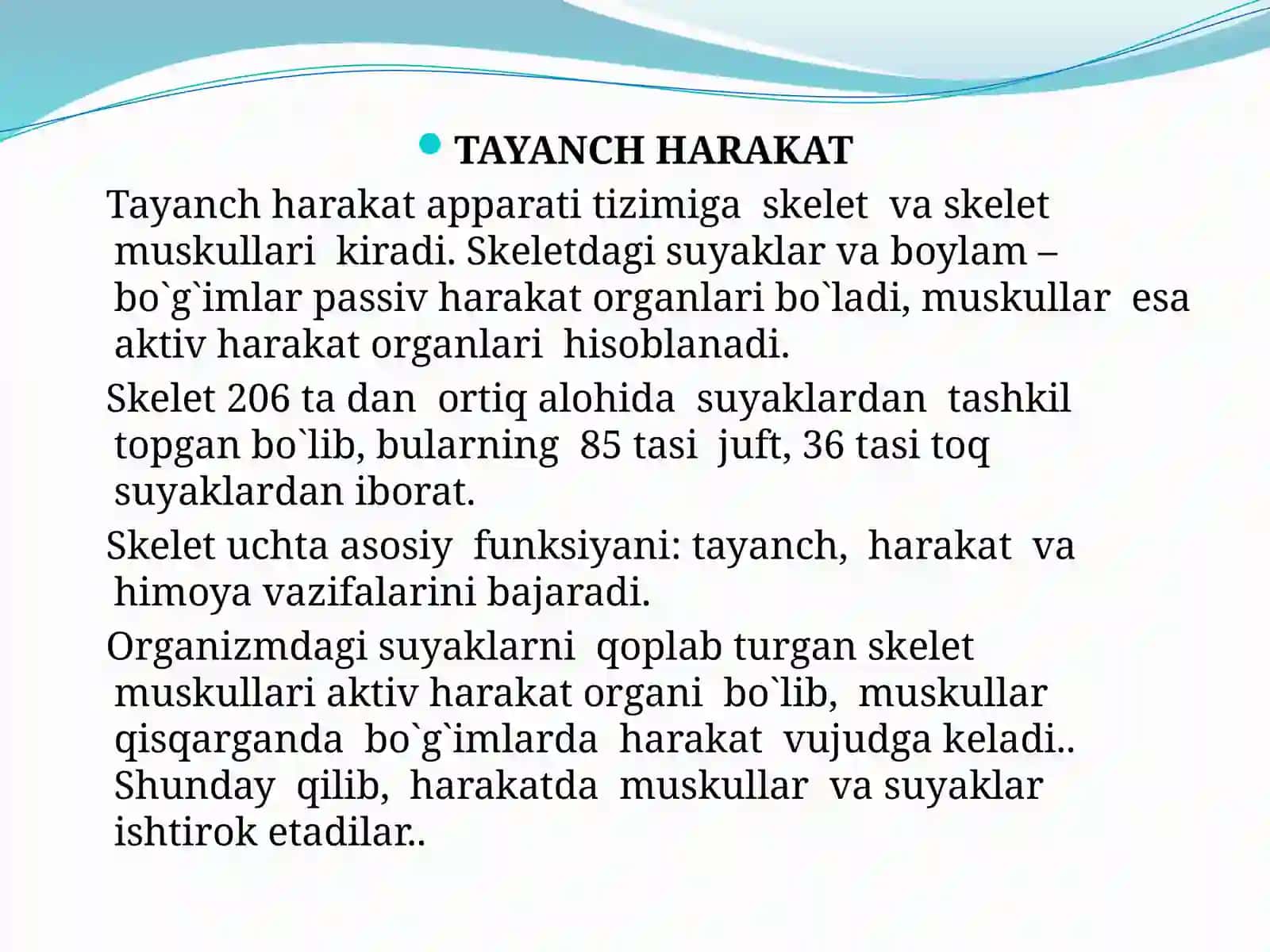 Tayanch harakat tizimining yoshga oid fiziologiyasi 3
