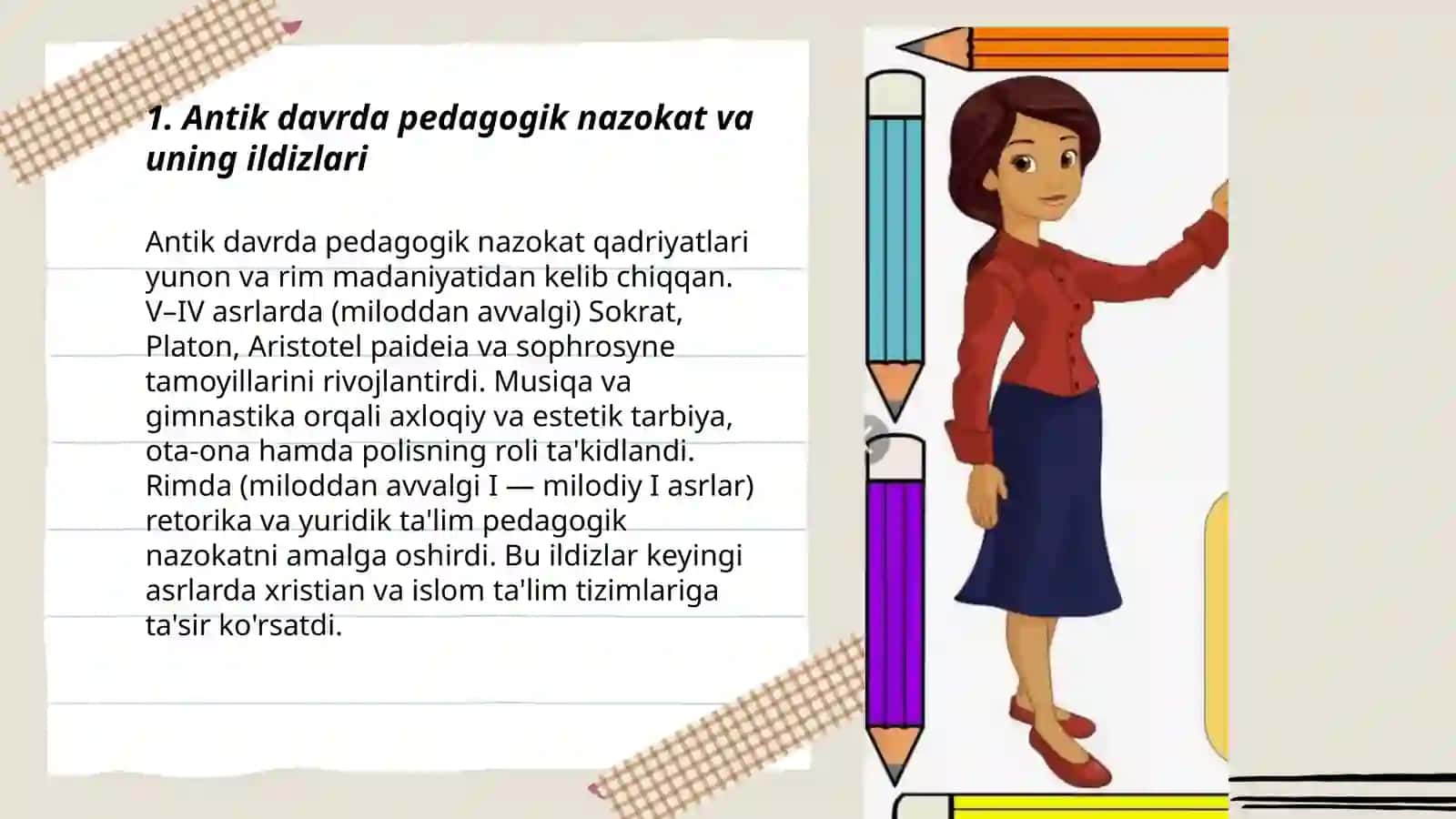 Pedagogik nazokat masalalarining tarixiy taraqqiyoti 3