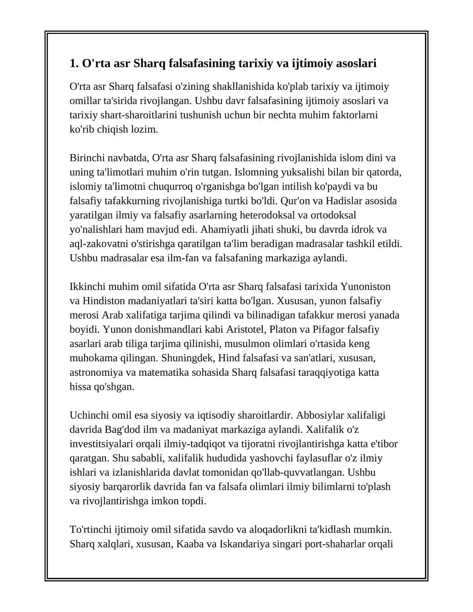 O'RTA ASR SHARQ FALSAFASI VA UYGʻONISH DAVRI XUSUSIYATLARI 3