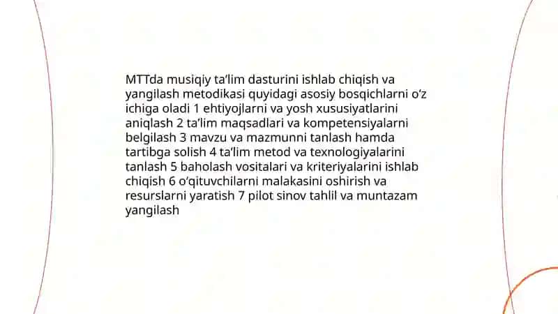 MTTda musiqiy taʼlim berish metodikasi boʻyicha ishlarni tashkil etish 3