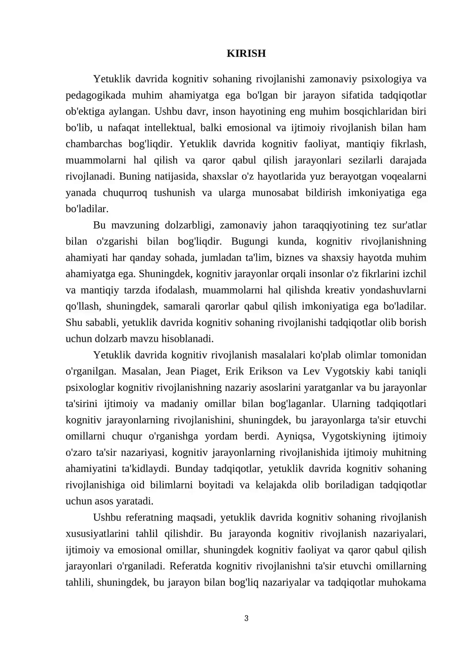 Yetuklik davrida kognitiv soha rivojlanish xususiyatlari 3