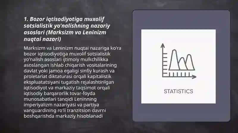Bozor iqtisodiyotiga muxolif sotsialistik yoʻnalish mohiyati va uning tarixiy tadbiri 3