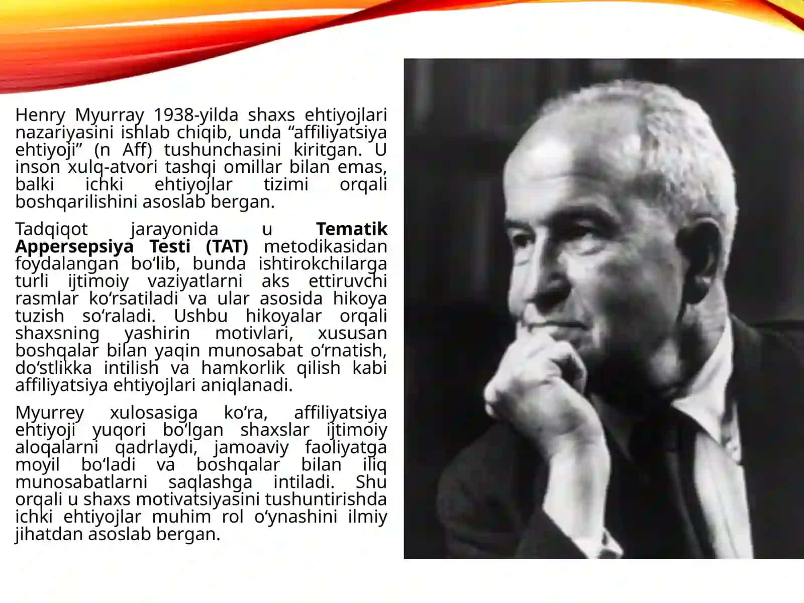Erishganlik, affiliatsiya, hukmronlik motivlari 3