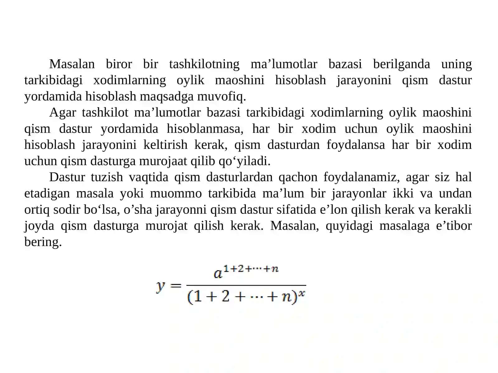 C++ DASTURLASH TILIDA FUNKSIYALARNI YARATISH VA ULARDAN FOYDALANISH 3