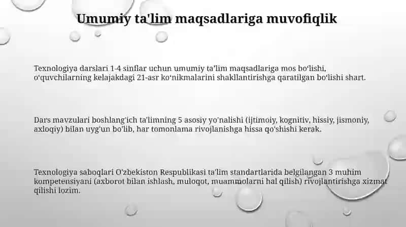 Texnologiya darslari 3