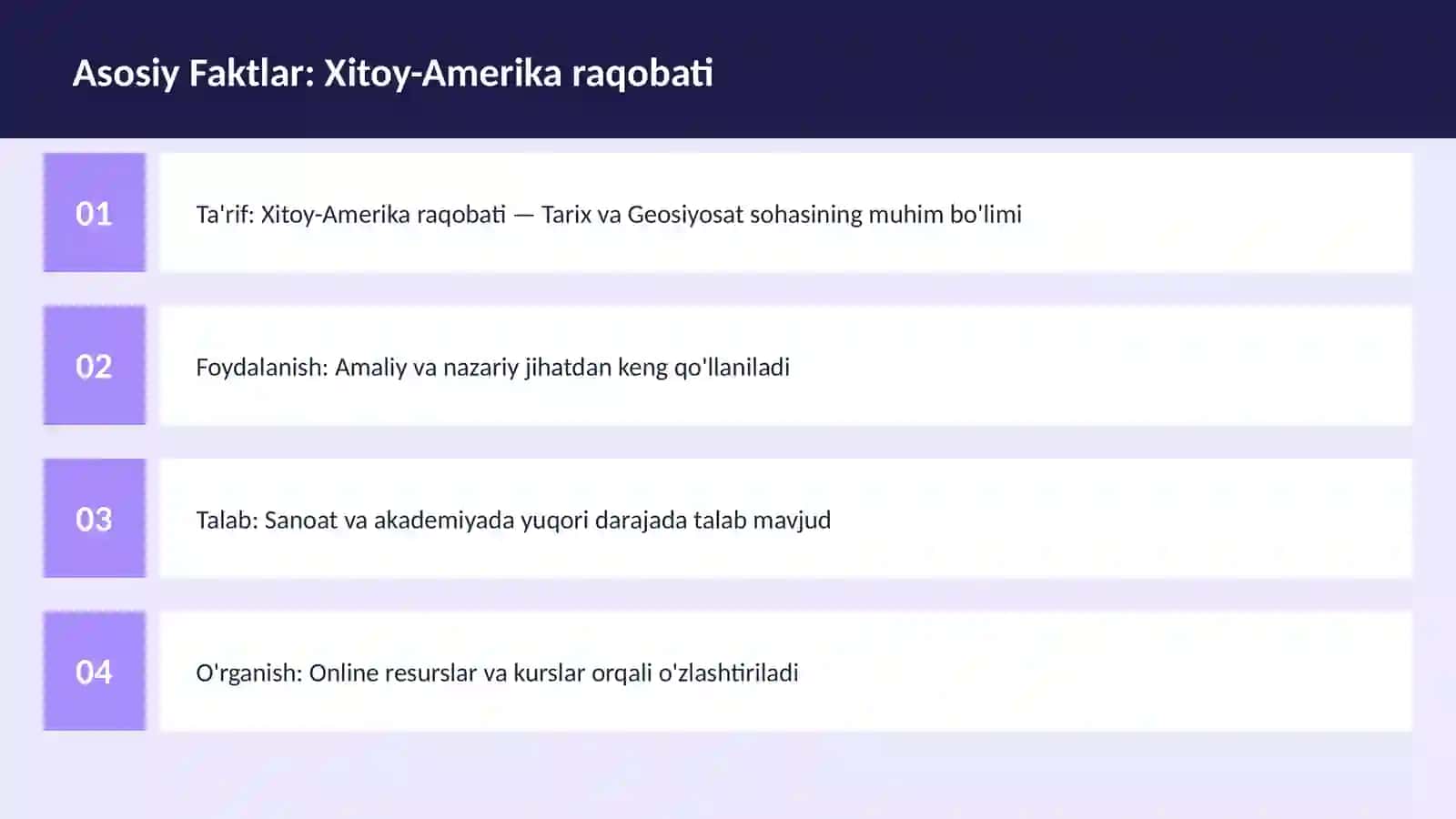 Xitoy-Amerika raqobati 3