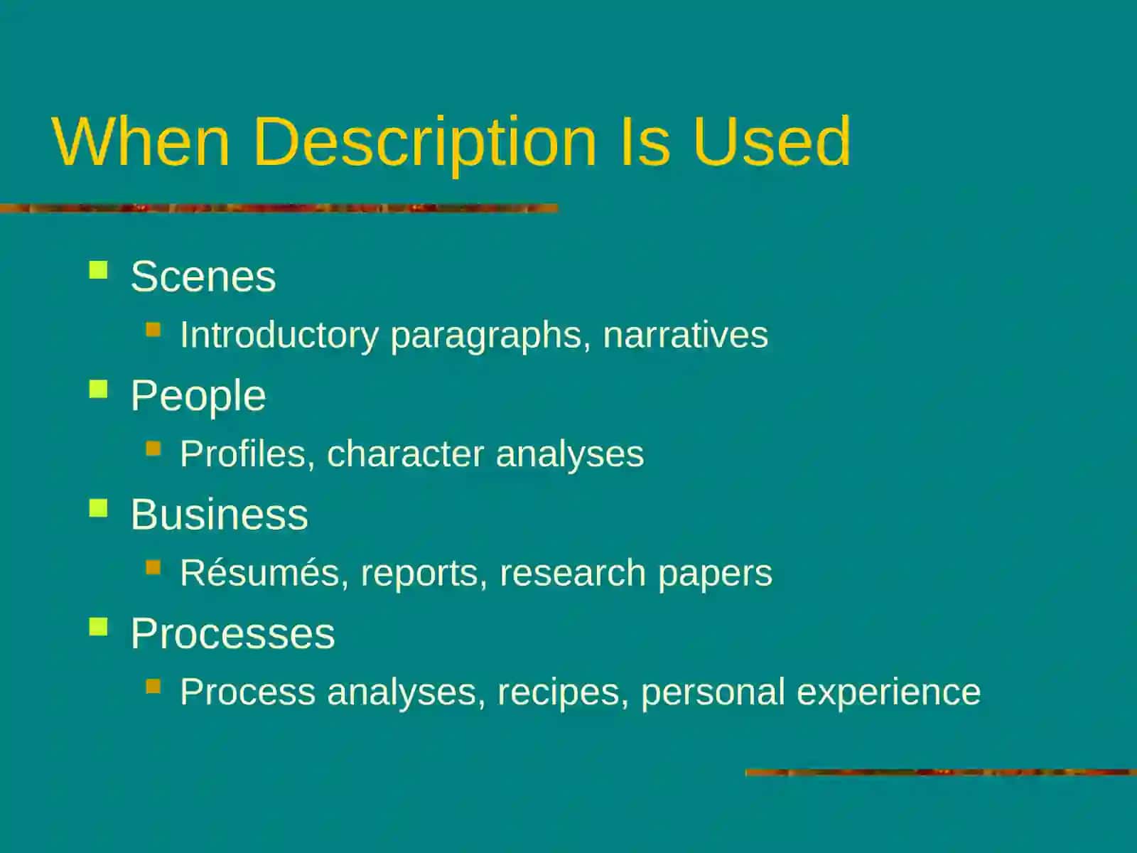 Descriptive Writing 3