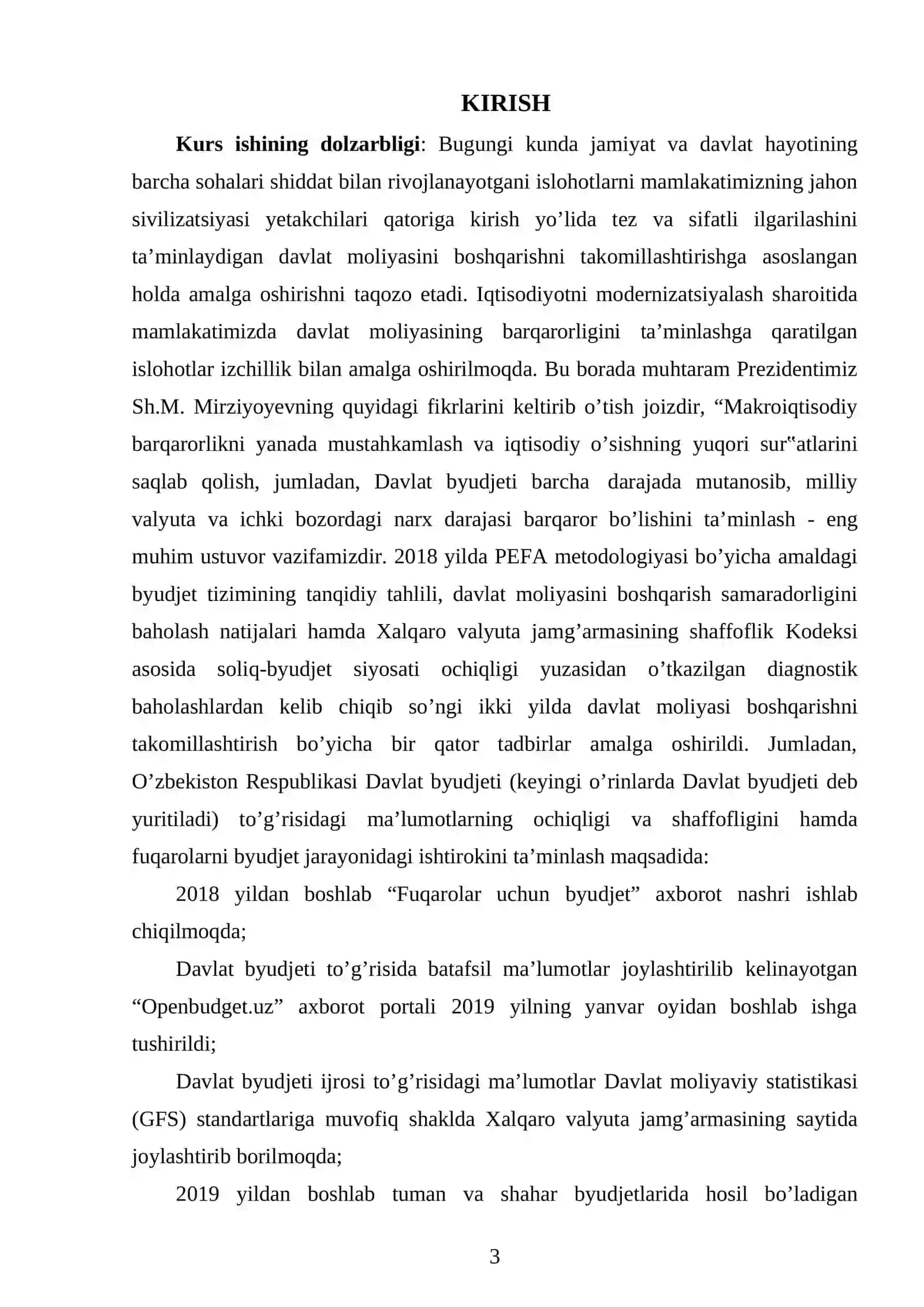 O’zbekiston Respublikasida budjet-soliq siyosatining zamonaviy dolzarb muammolari va ularning yechimlari 3