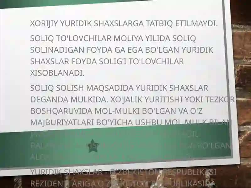 Foyda solig’ini mohiyati, obyekti va soliq to'lovlar 3