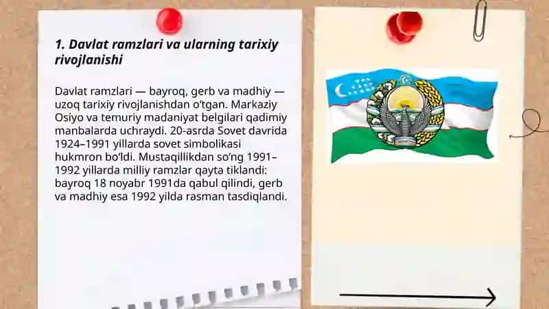 Davlat ramzlari, ularning yoshlarda milliy g'ururni shakllantirishdagi o'rni 3