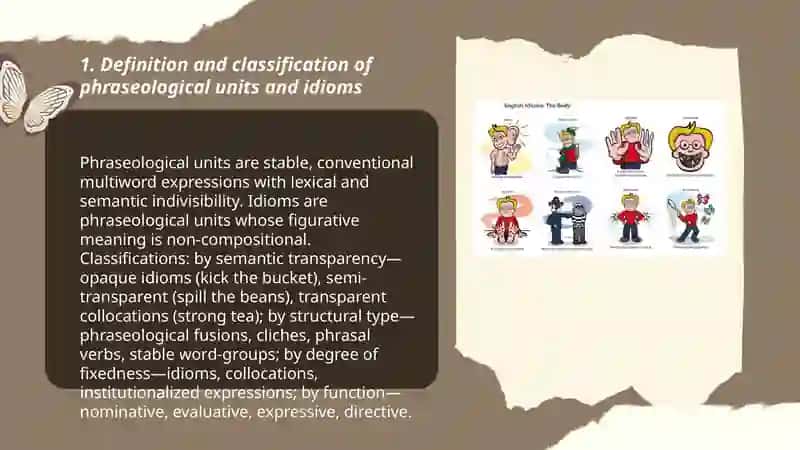 Phraseological units and idioms 3
