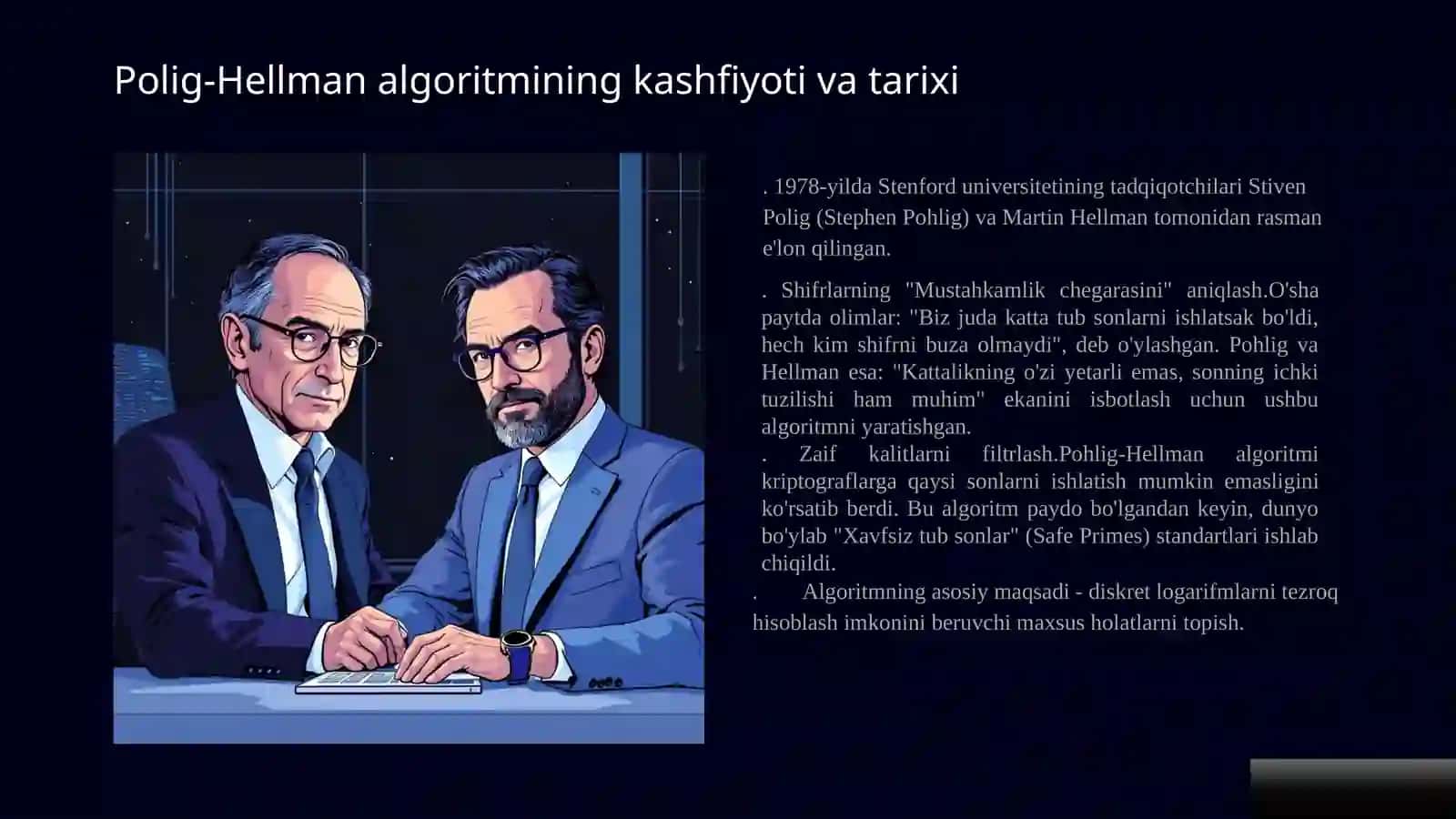 Polig-Hellman Assimetrik Shifrlash Algoritmi 3