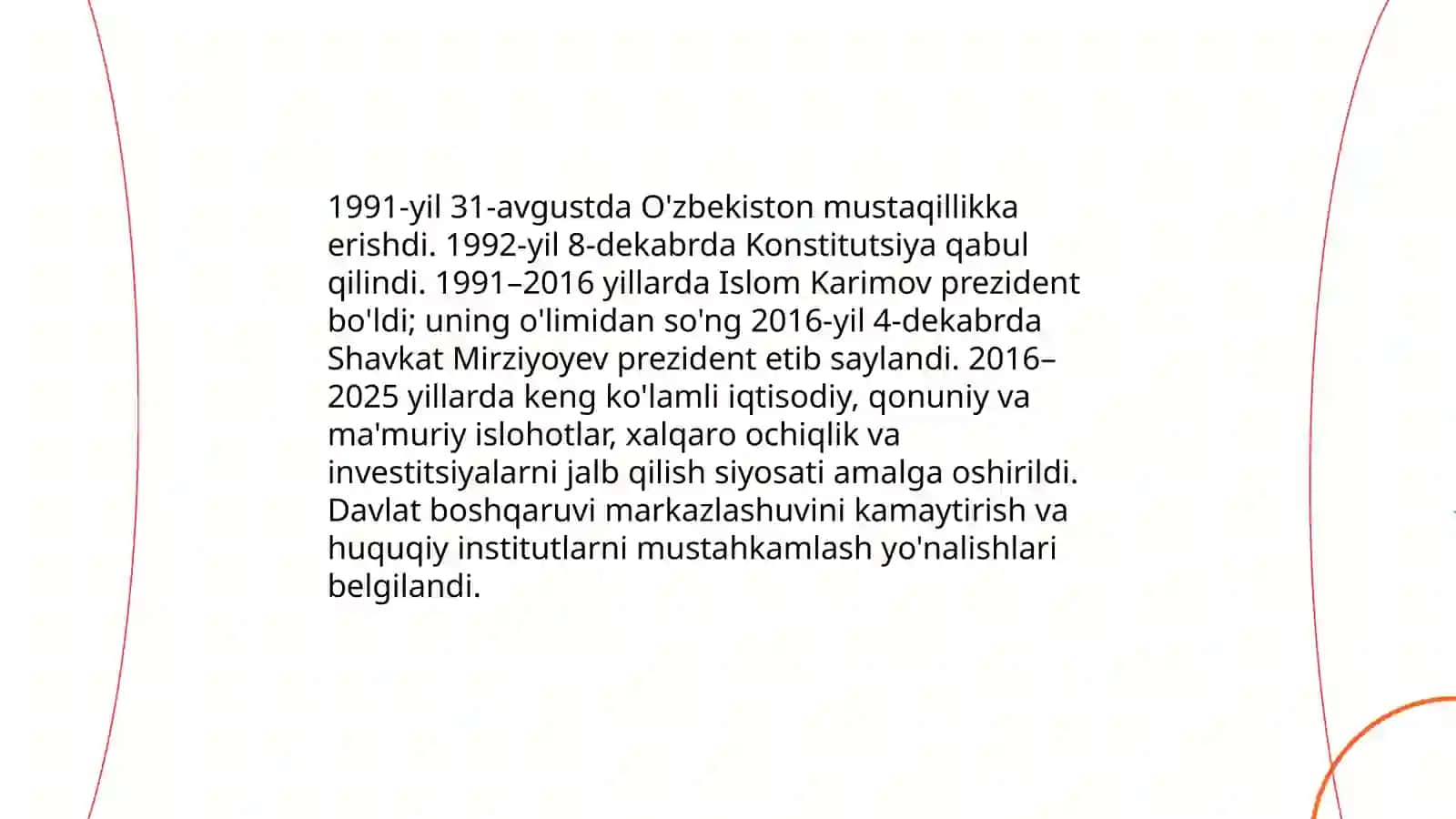 1991-2025-yillarda O'zbekistonda va Jahonda yuz bergan o'zgarishlar 3