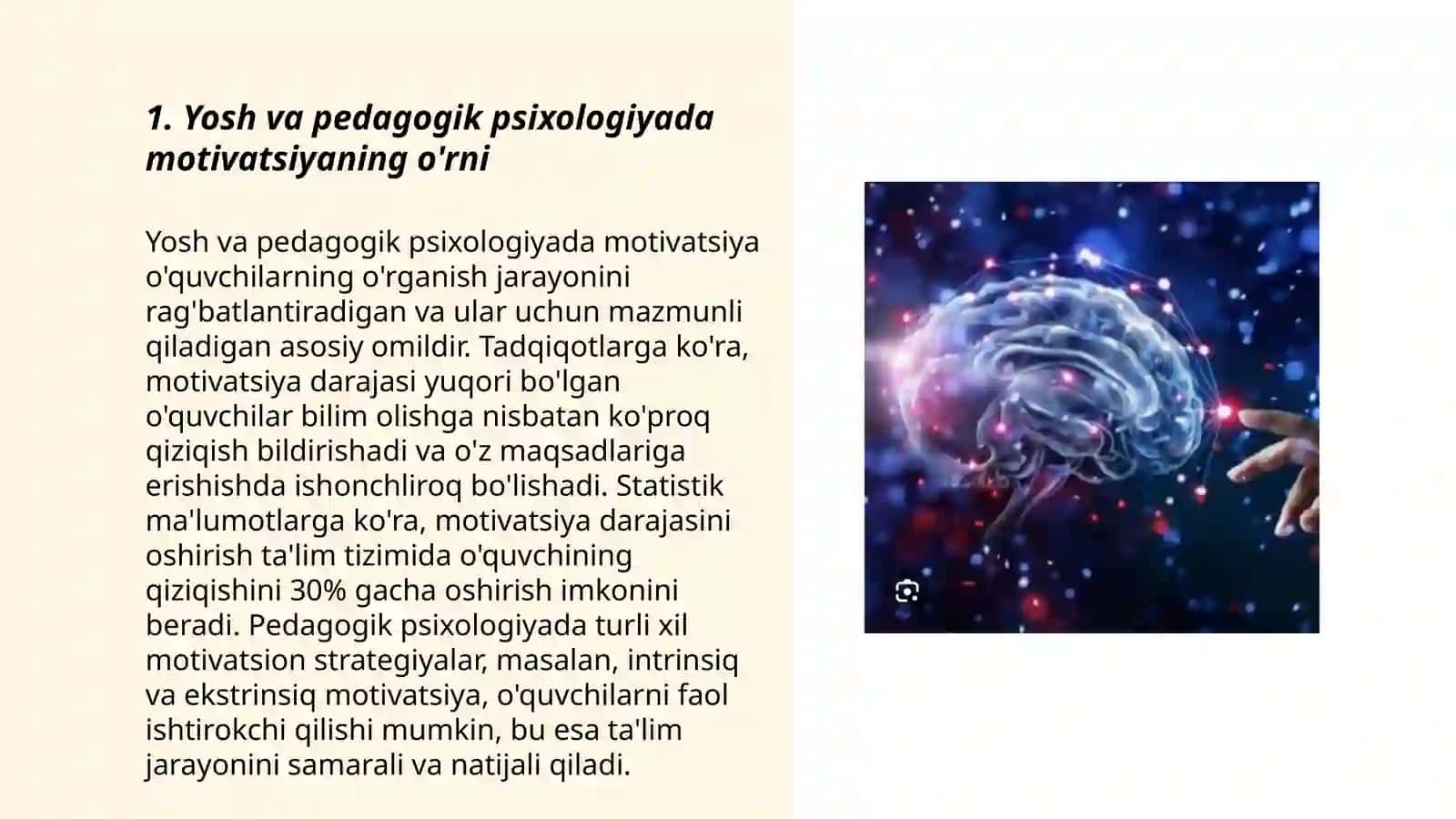 Yosh va pedogogik psixologiya fanning tadqiqot sohasi va muommolari 3