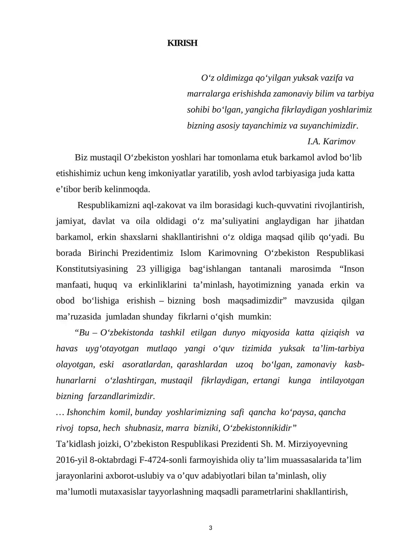 Ikkinchi tartibli chiziqlar kurs ishi 3