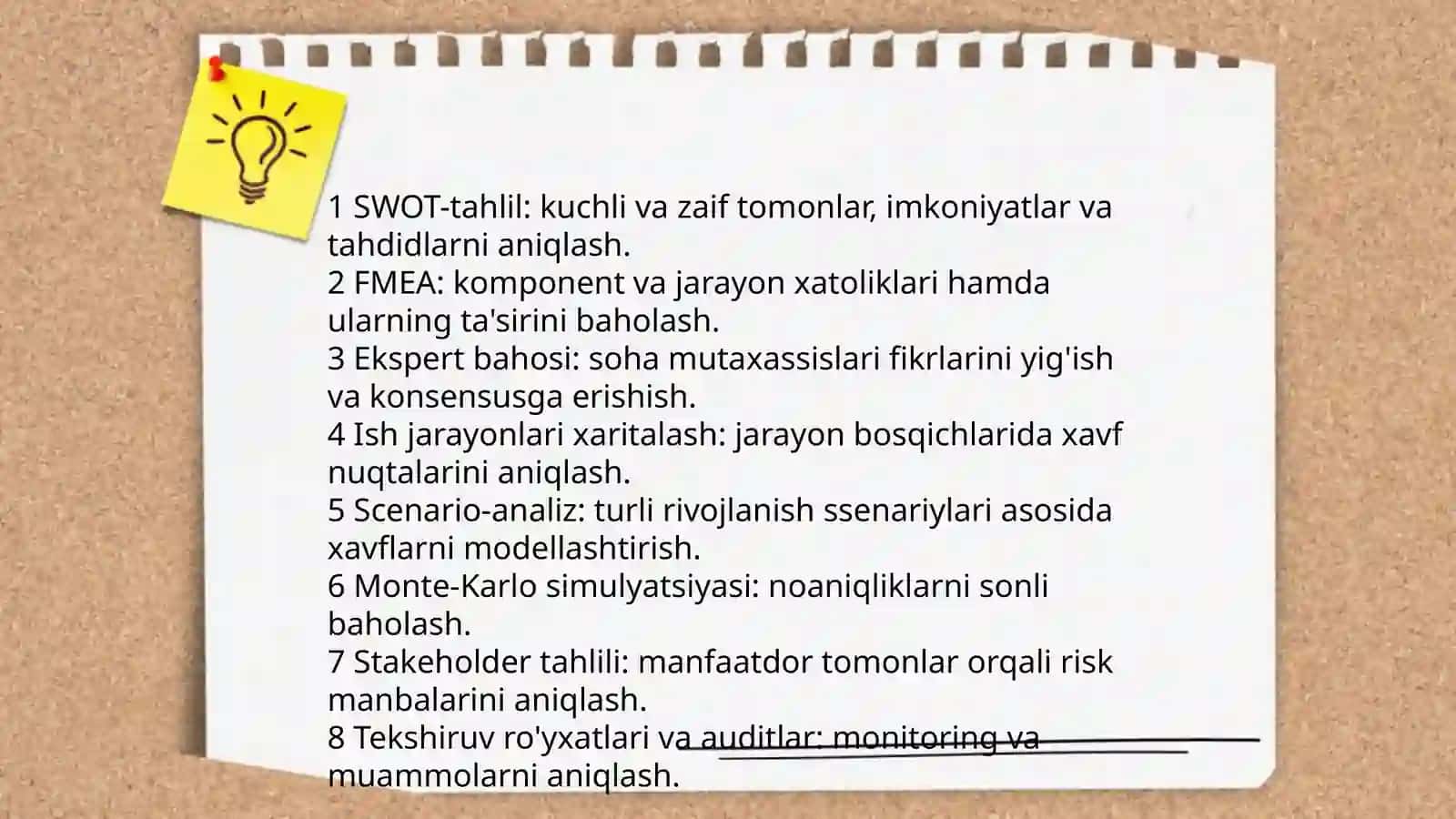 Innovatsion va ilmiy-tadqiqot loyihalarida risklarni boshqarish 3