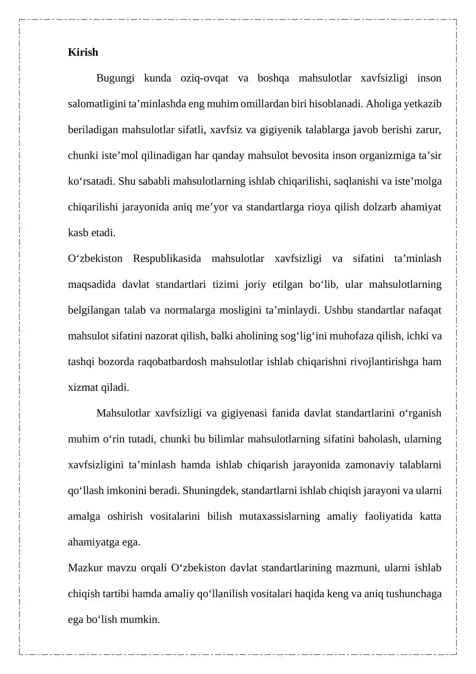 O’ZBEKISTON DAVLAT STANDARTLARI VA UNI ISHLAB CHIQISH VOSITALARI 3