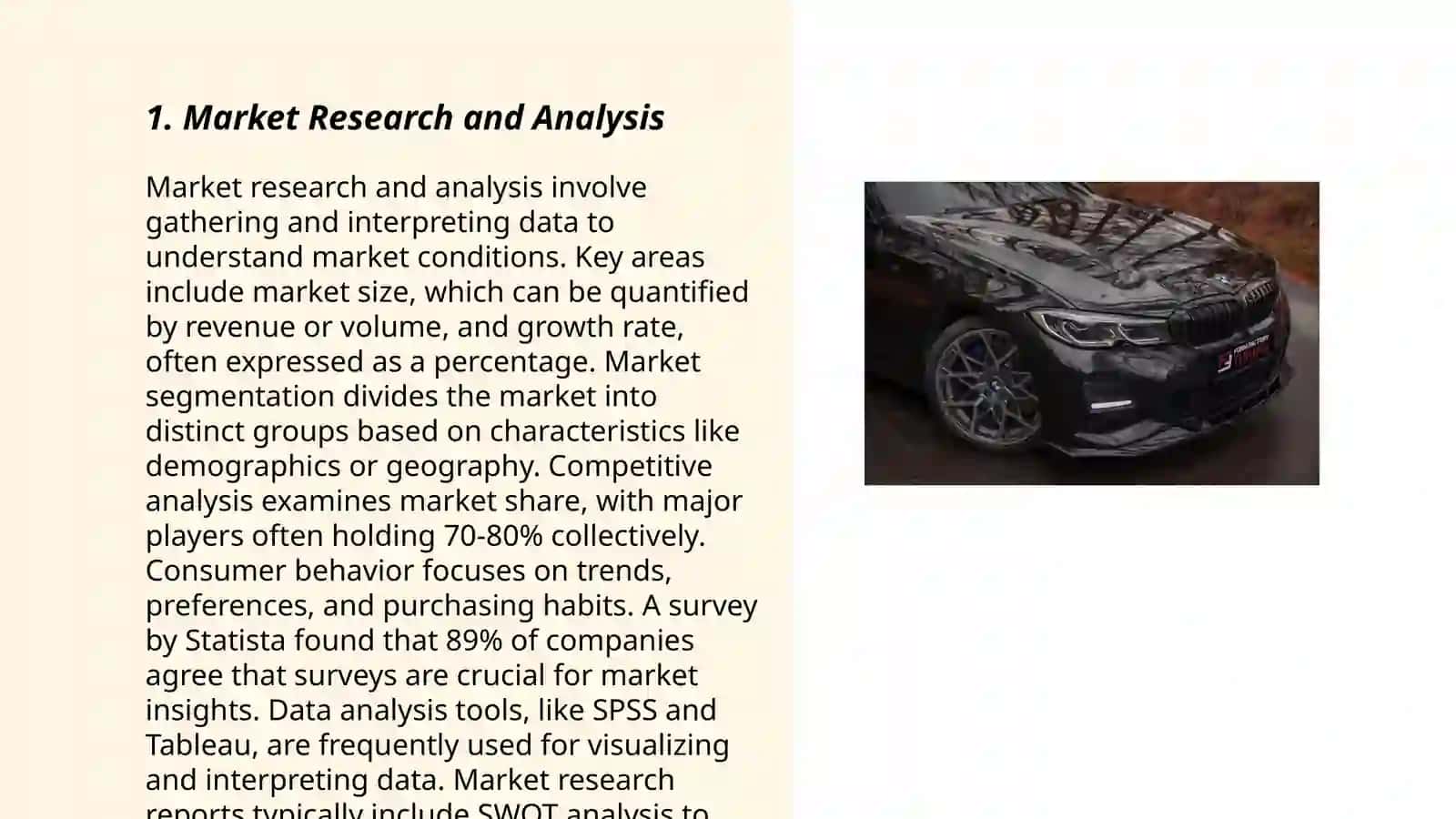 Market Research and Analysis 3