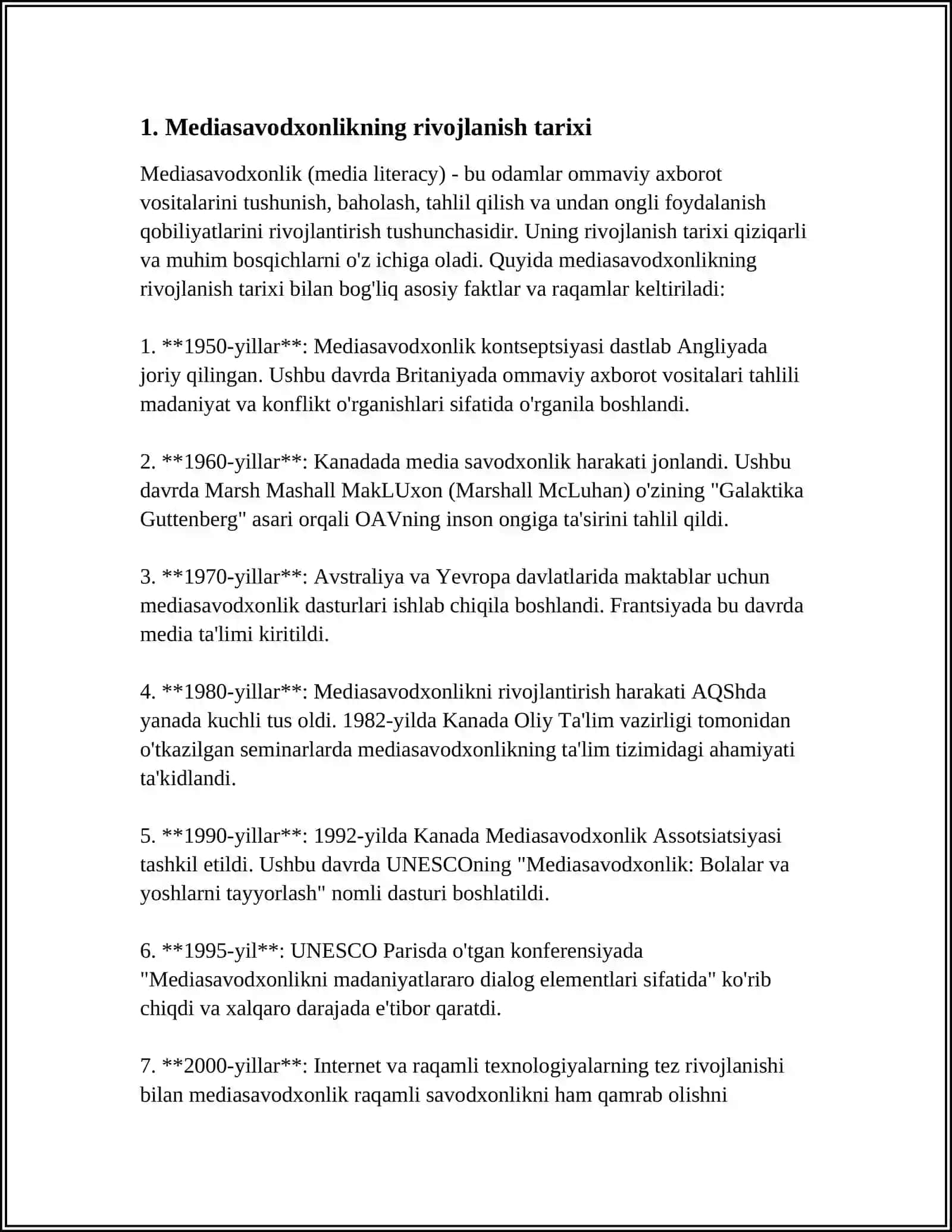 MEDIASAVODXONLIK VA AXBOROT MADANIYATI EVOLYUTSIYASI HAMDA JAMIYATDAGI AHAMIYATI 3