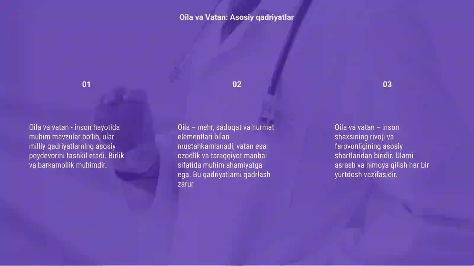 Oila va Vatan: Asosiy qadriyatlar 3