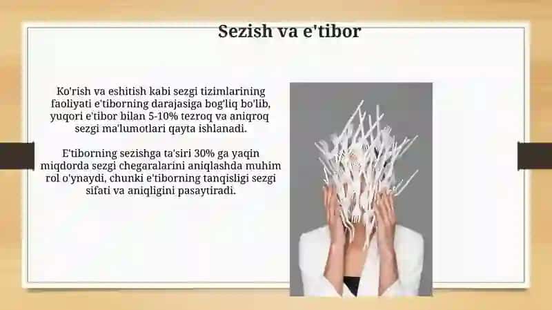Sezishning psixologik mexanizmlari 3