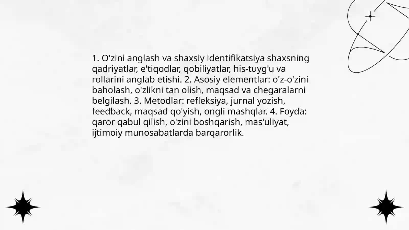 Shaxsni ozini ozi kamol toptirishi 3