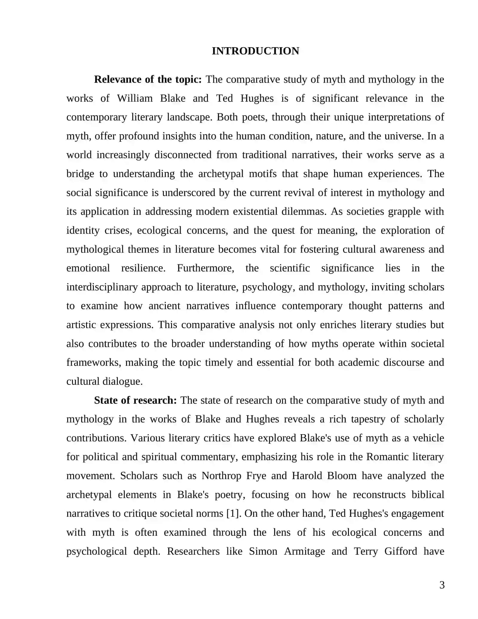 INGLIZ LETERATURE COURSE: COURSE WORK 3