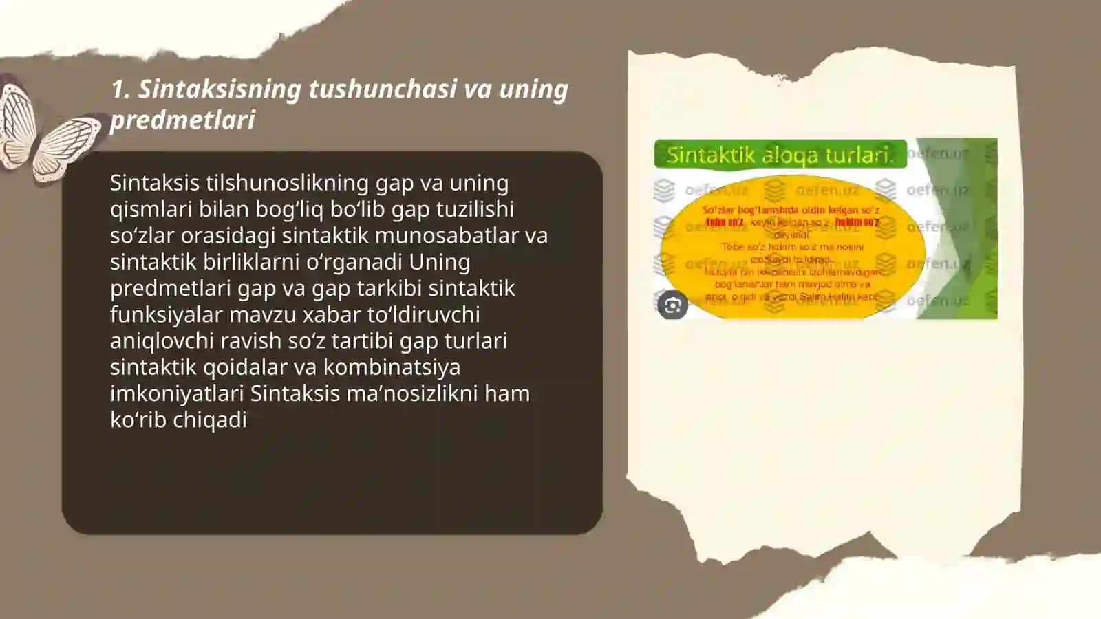 Sintaksis va uning predmetlari 3