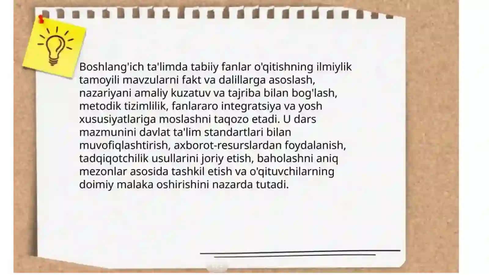 Boshlang'ich ta'limda tabiiy fanlarni o'qitishning didaktik tamoyillari 3