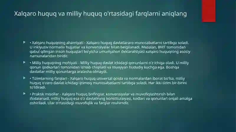 Xalqarohuquqvamilliyhuquqningoʻzaromunosabati 3