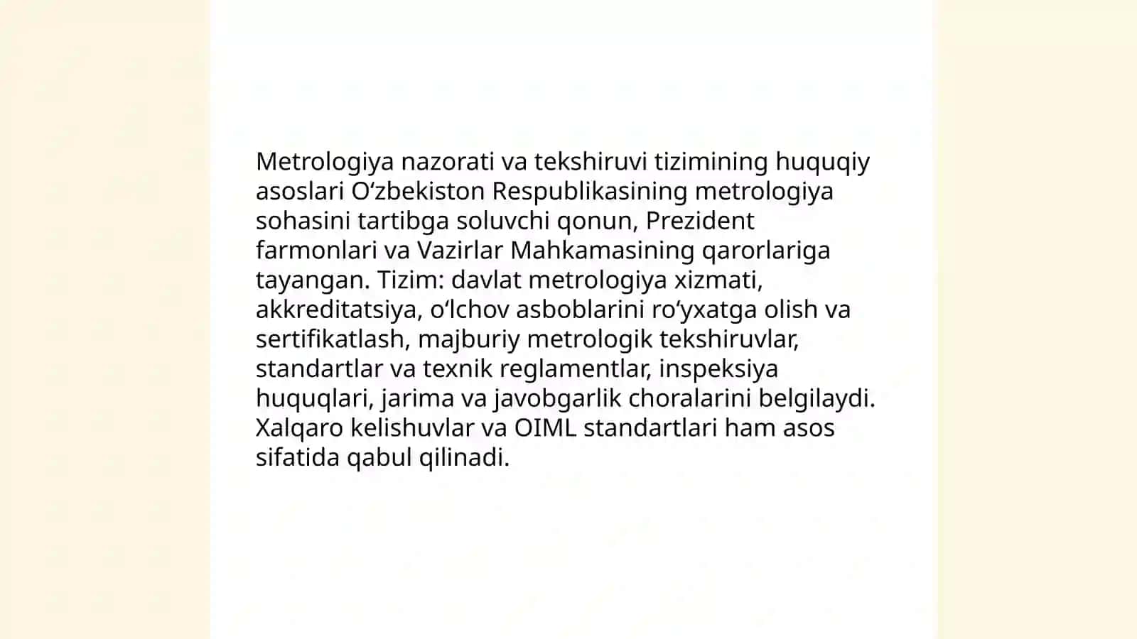 Mamlakat metralogiya tekshiruvi va nazorati 3
