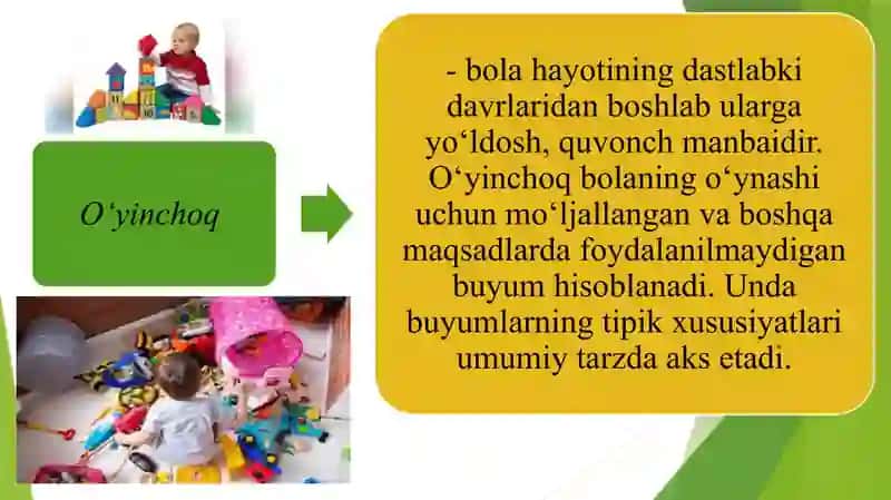 Pedagogik talab.0‘yinchoq obrazi va mazmuni 3