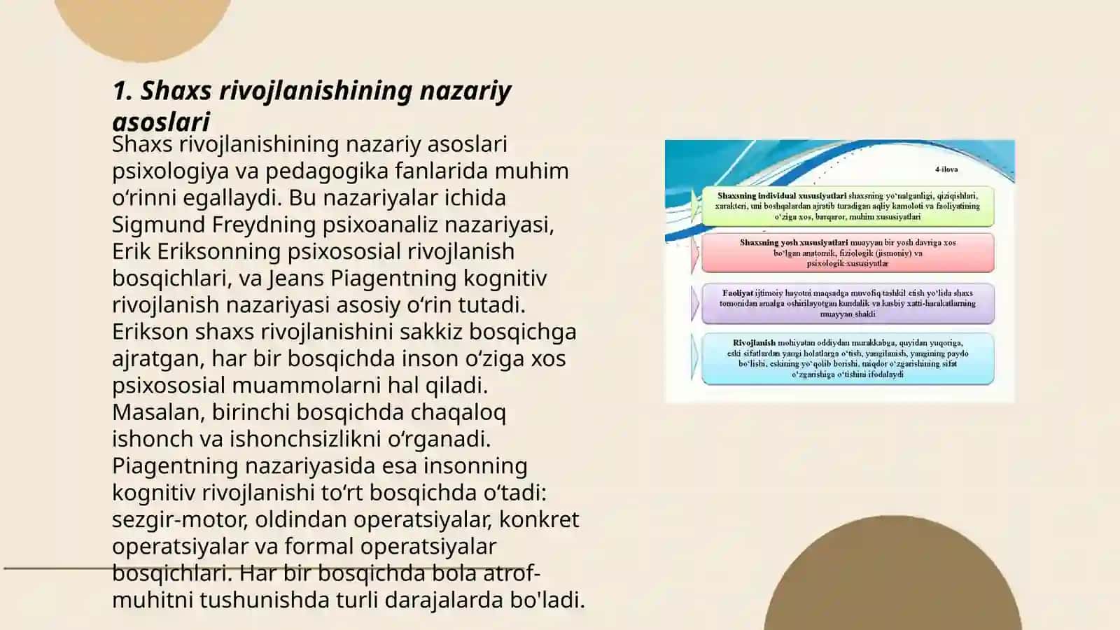 Shaxsning rivojlanishi tarbiyasi va ishtimoiylashuvi Abduhamidova Ezoza 3
