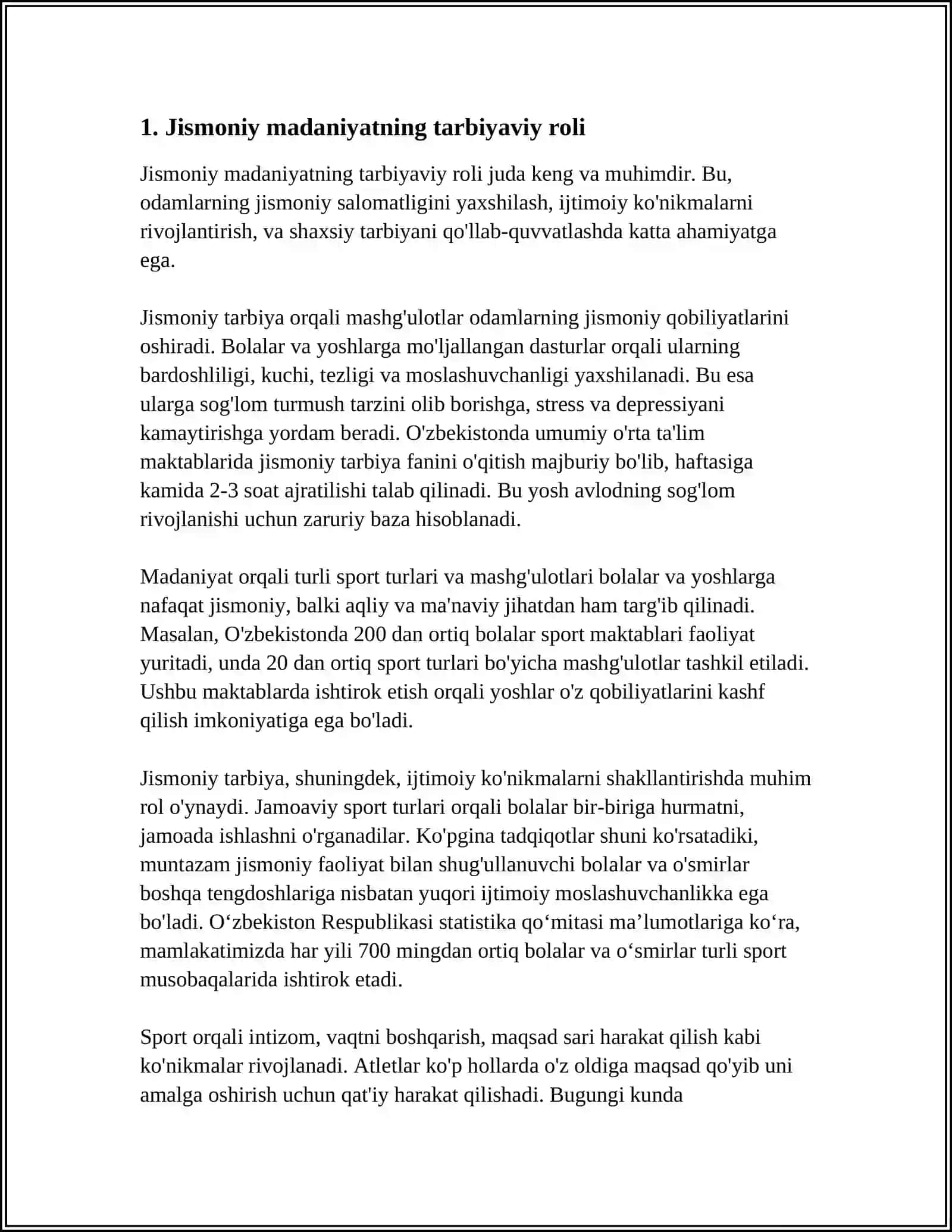 SOĞLOMLASHTRISH MAQSADIDA JISMONIY MADANIYAT VOSITALARIDAN PROFILAKTIK MAJMUALAR TUZISH 3