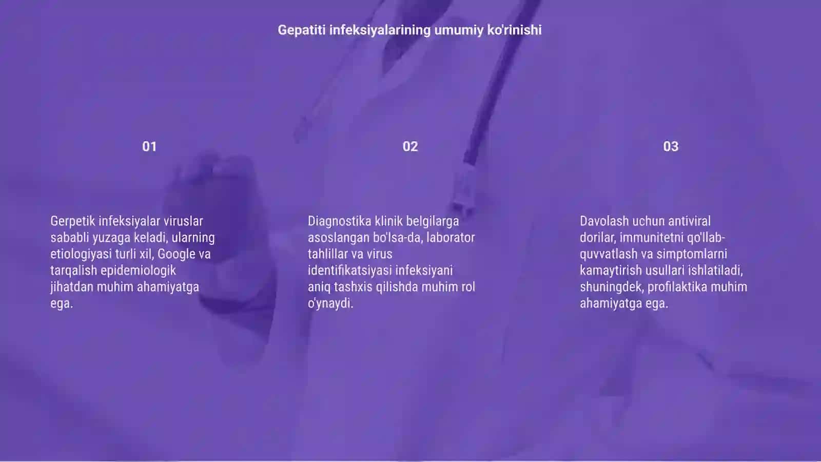 Gerpetik infeksiyasilar. Etiologiyasi, epidemiologiyasi, diagnostikasi, klinikasi va davolash 3