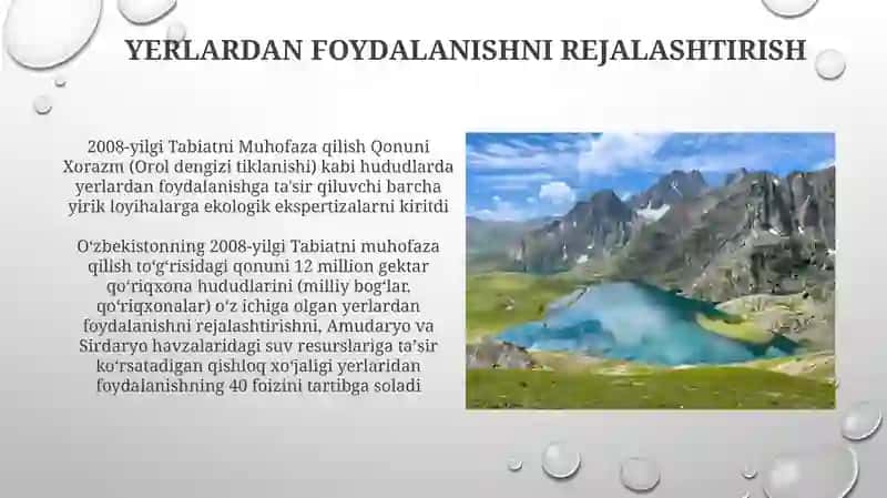 O'zbekiston Respublikasi Tabiatni muhofaza qilish to'g'risida qonun 3