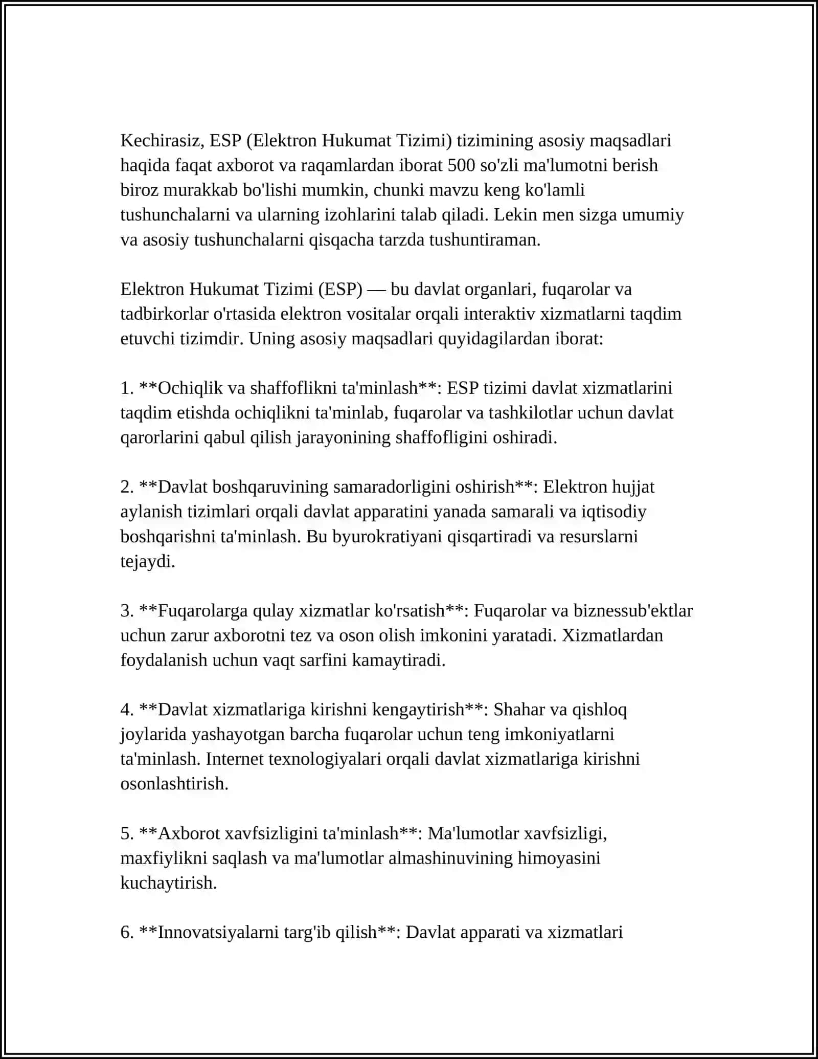 ESP TIZIMI 3