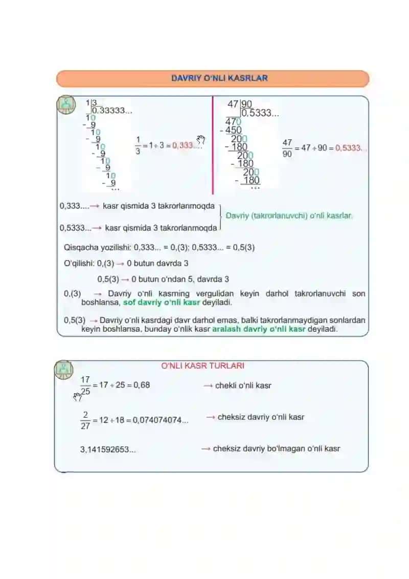5-6-Sinflar uchun Matematikadan bukletlar tayyorlash uchun 3