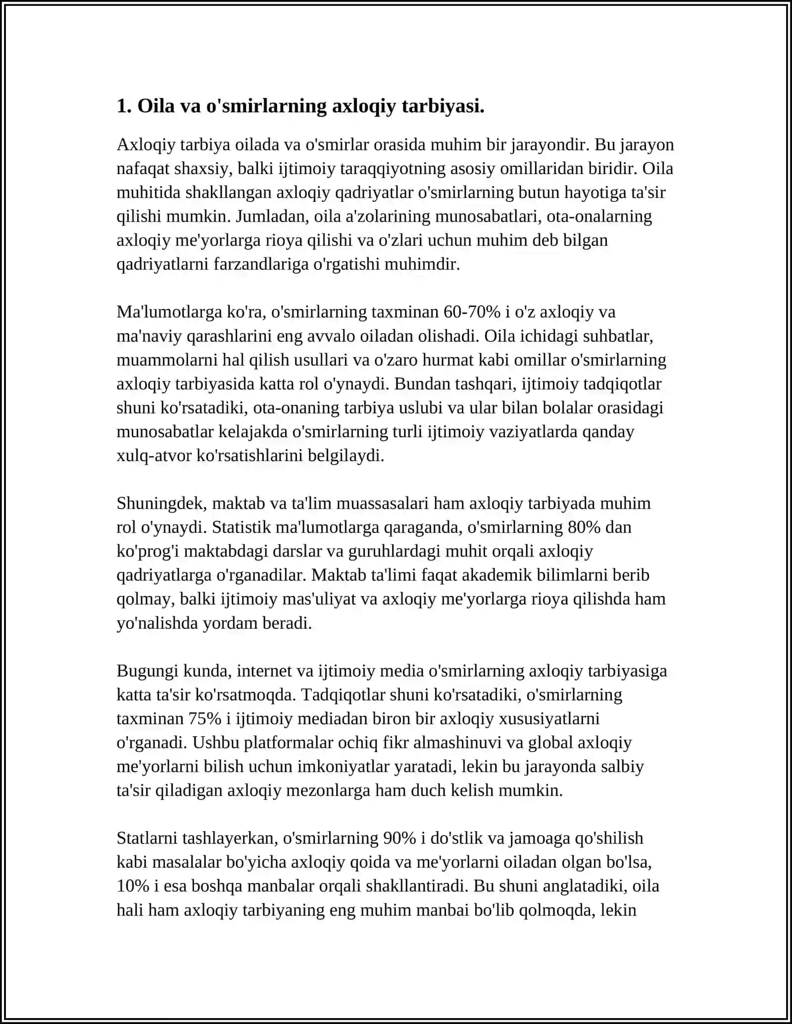 O'SMIRLARNING AXLOQIY-ESTETIK JIHATDAN O'ZINI-O'ZI RIVOJLANTIRISHIDA OILANING ROLI 3