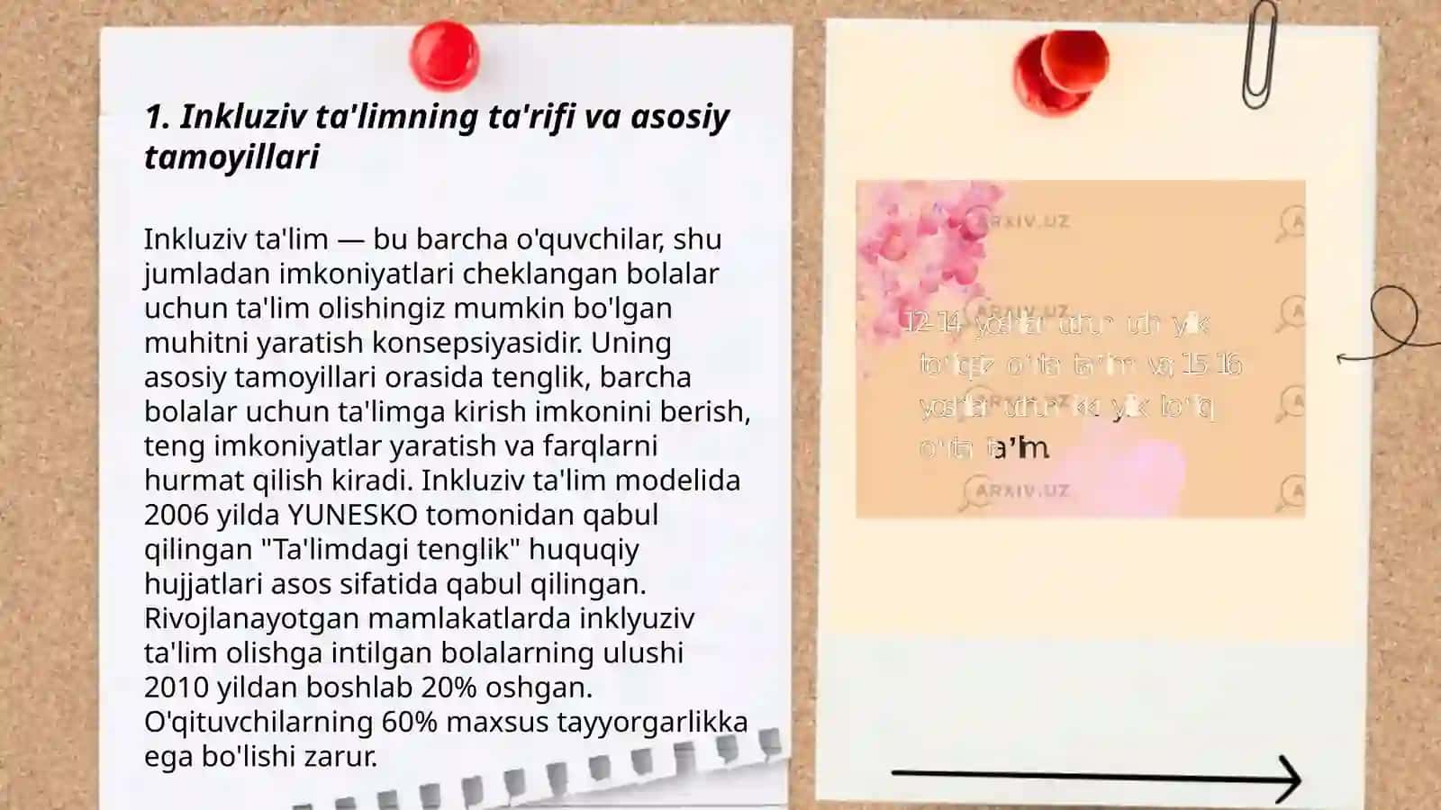 Inklyuziv ta'lim modellari:tahlili va xususiyatlari 3